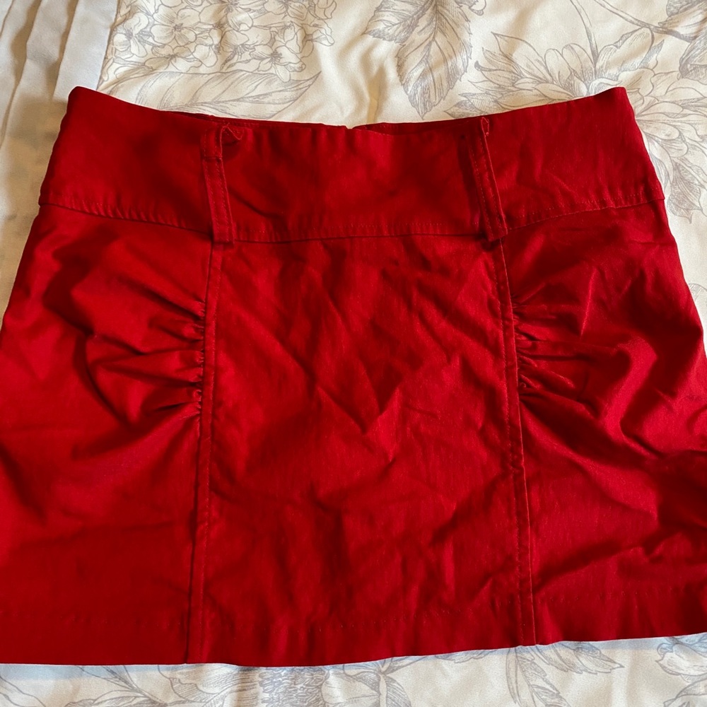 Red miniskirt